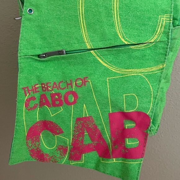 Robin Ruth The Beach Of Cabo Crossbody Lime Florescent Green Hot Pink Bag - Picture 2 of 16